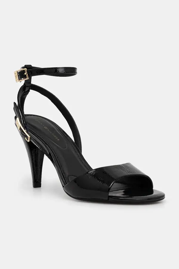 Tommy Hilfiger Usnjene visoke pete Tommy Hilfiger TH ELEGANT PATENT SANDAL