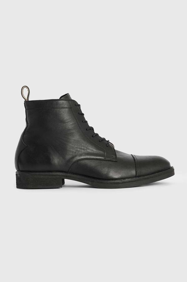 AllSaints Usnjeni čevlji AllSaints Drago Boot moški, črna barva, MF561Z