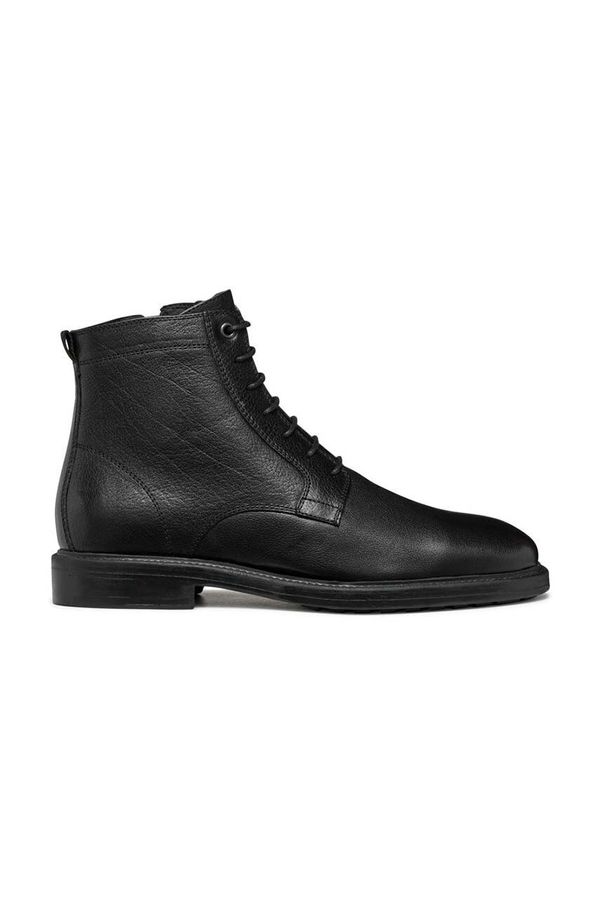 Geox Usnjeni čevlji Geox U TIBERIO moški, črna barva, U46G5D 000JD C9999