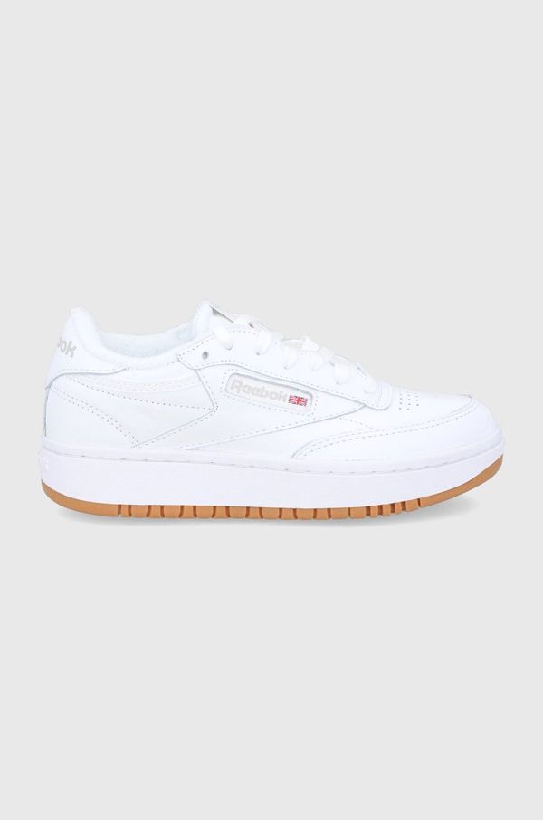 Reebok Classic Usnjeni čevlji Reebok Classic Club C Double bela barva