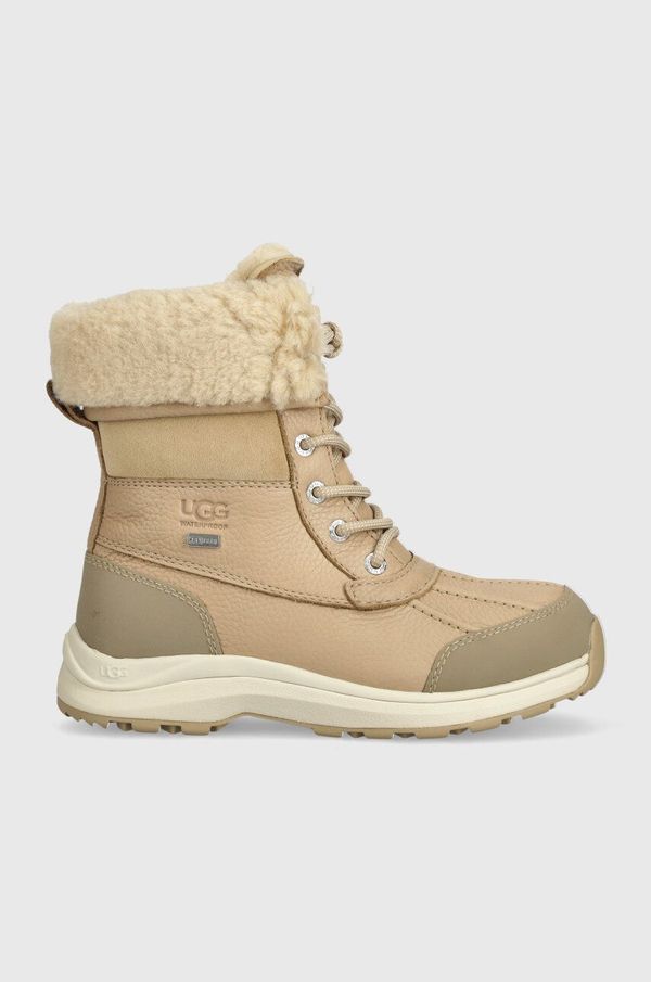 Ugg Usnjeni čevlji UGG Adirondack Boot III ženski, bež barva, 1095141