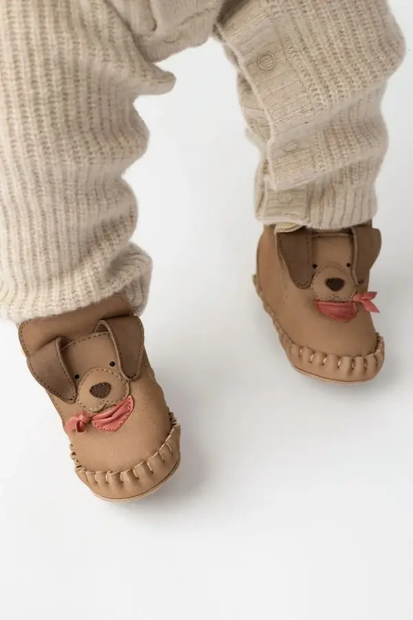 Donsje Usnjeni čevlji za dojenčka Donsje Junus Booties Western Dog