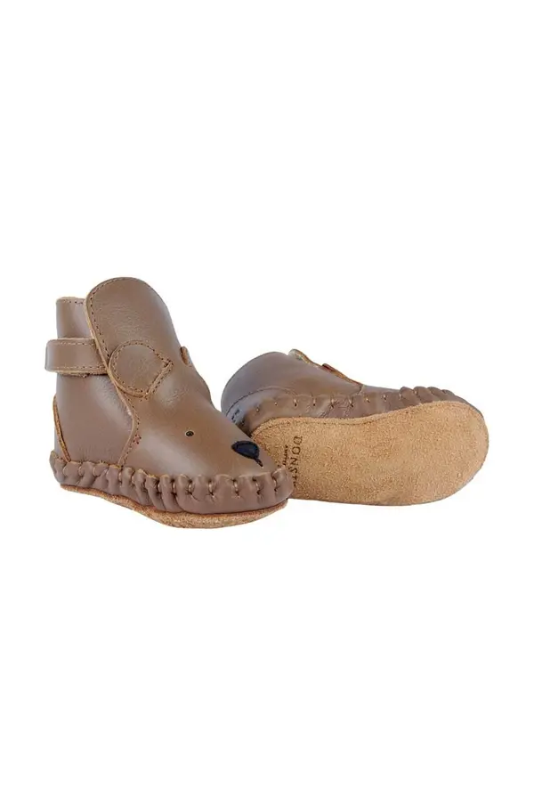 Donsje Usnjeni čevlji za dojenčka Donsje Kapi Classic Booties Bear