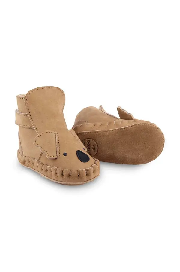 Donsje Usnjeni čevlji za dojenčka Donsje Kapi Classic Booties Koala