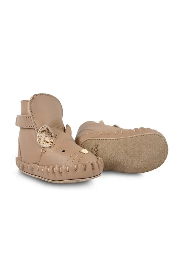 Donsje Usnjeni čevlji za dojenčka Donsje Kapi Exclusive Booties Mouse