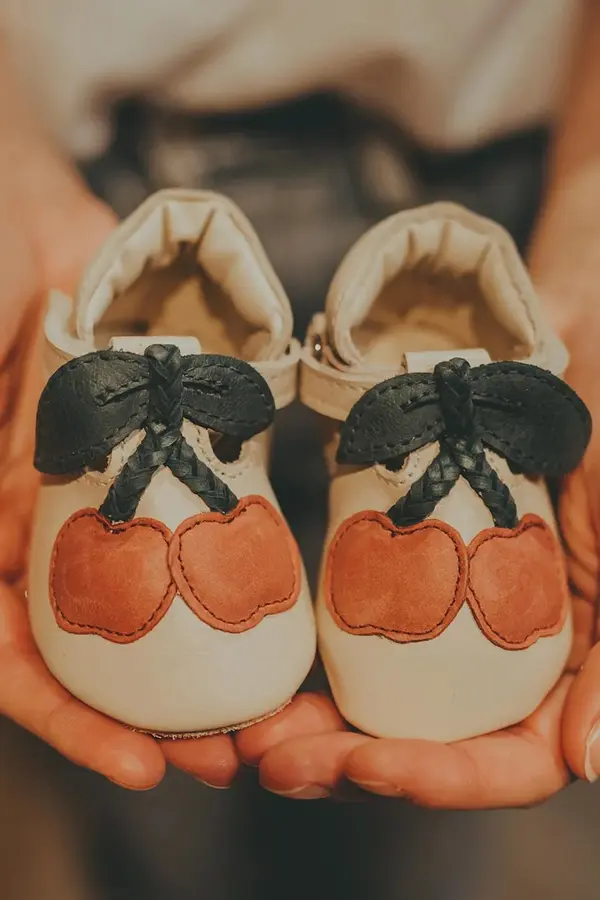 Donsje Usnjeni čevlji za dojenčka Donsje Nanoe Shoes Cherry