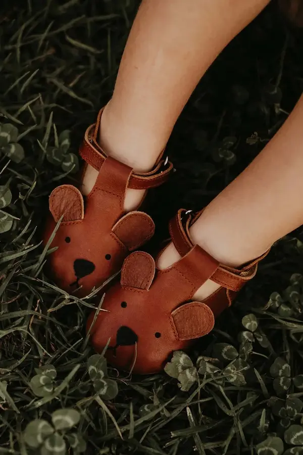 Donsje Usnjeni čevlji za dojenčka Donsje Spark Classic Shoes Bear