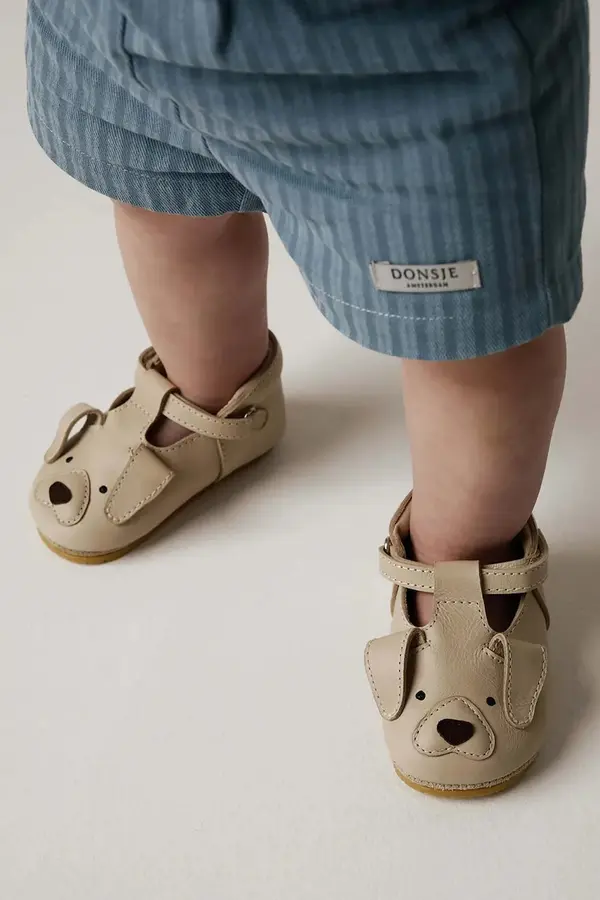 Donsje Usnjeni čevlji za dojenčka Donsje Spark Special Shoes Golden Retriever