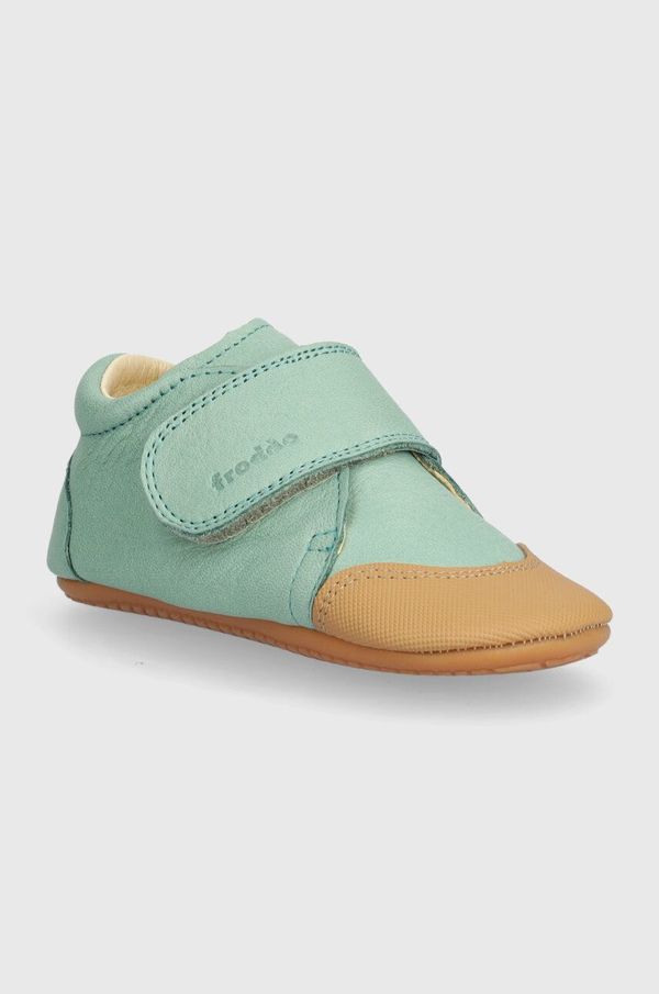 Froddo Usnjeni čevlji za dojenčka Froddo zelena barva