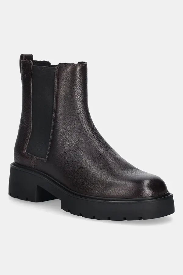 Calvin Klein Usnjeni chelsea Calvin Klein CHUNKY CHELSEA BOOT LTH