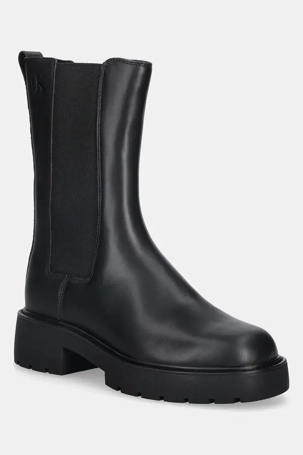 Calvin Klein Usnjeni chelsea Calvin Klein CHUNKY HIGH CHELSEA
