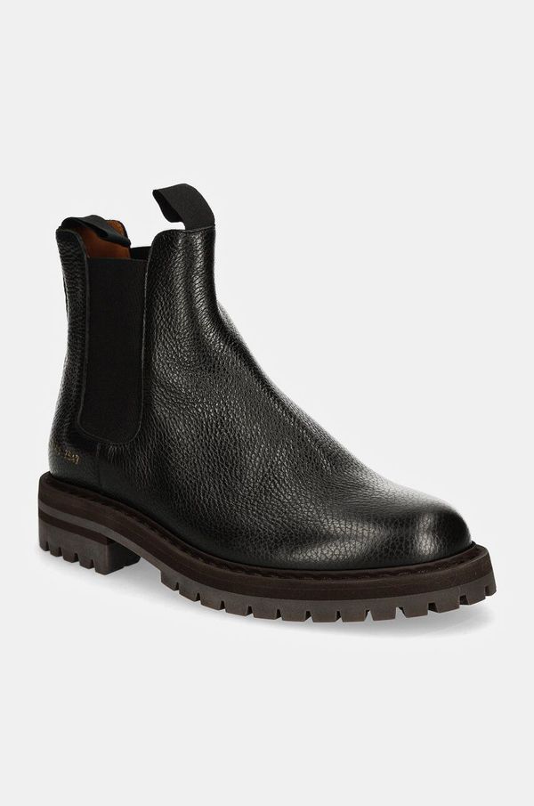 Common Projects Usnjeni chelsea Common Projects Chelsea Workboot in Leather moški, črna barva, 2447