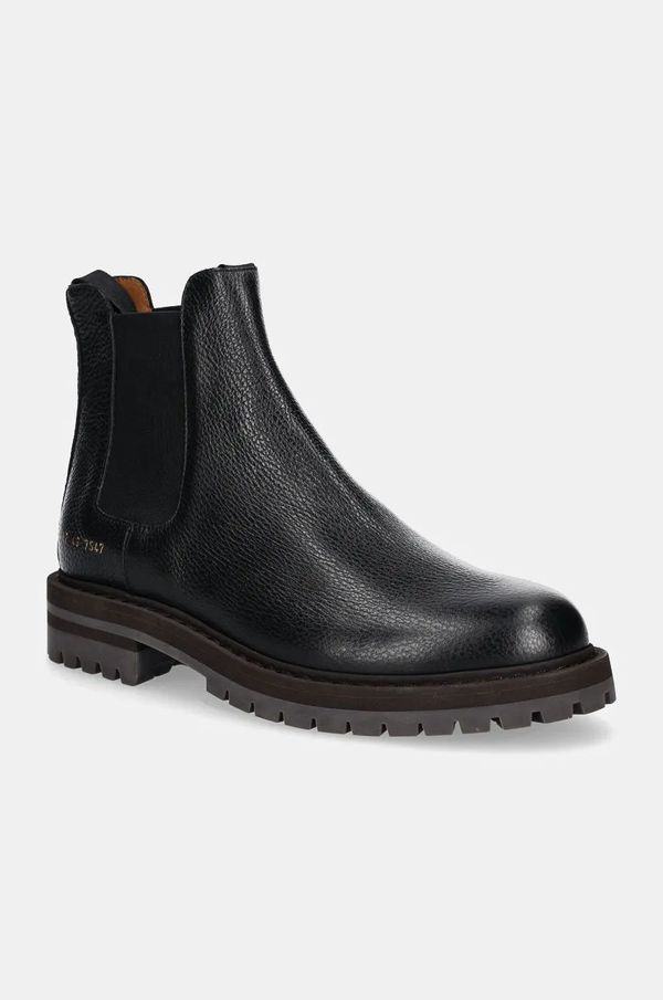 Common Projects Usnjeni chelsea Common Projects Chelsea Workboot in Leather moški, črna barva, 2447