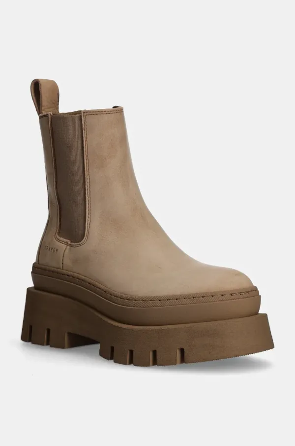 Copenhagen Usnjeni chelsea Copenhagen ženski, bež barva, CPH686 vitello