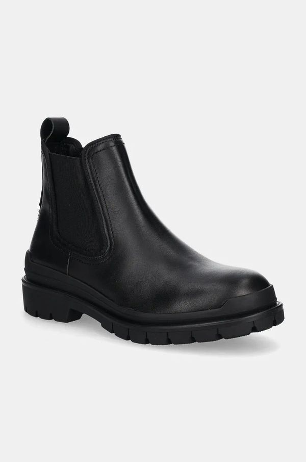 G-Star Raw Usnjeni chelsea G-Star Raw Blake moški, črna barva, GR556021AM