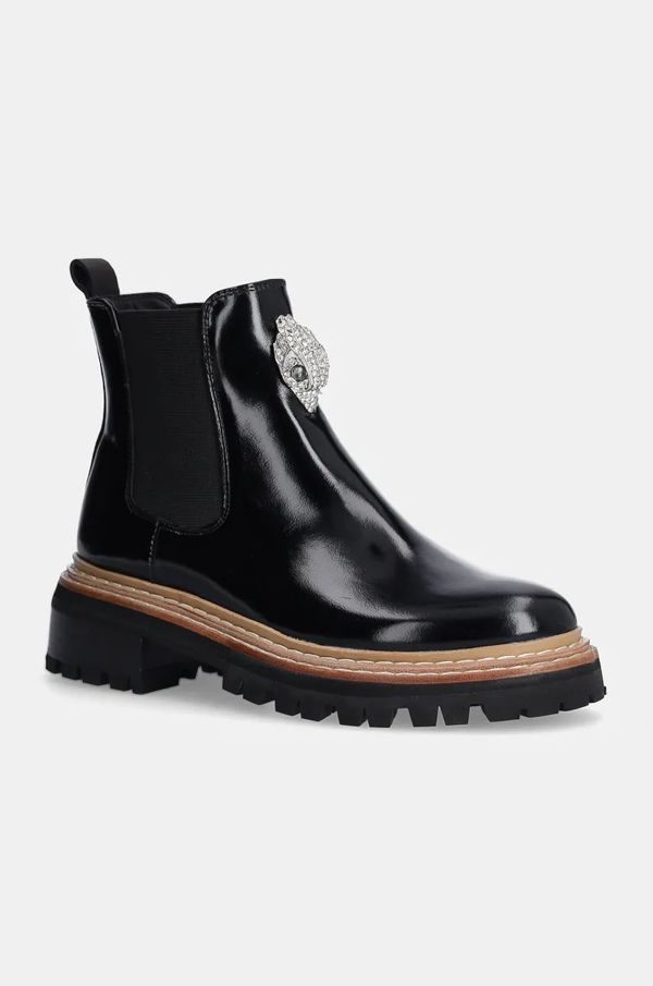 Kurt Geiger London Usnjeni chelsea Kurt Geiger London Belgravia Chelsea Boot ženski, črna barva, 3491900309