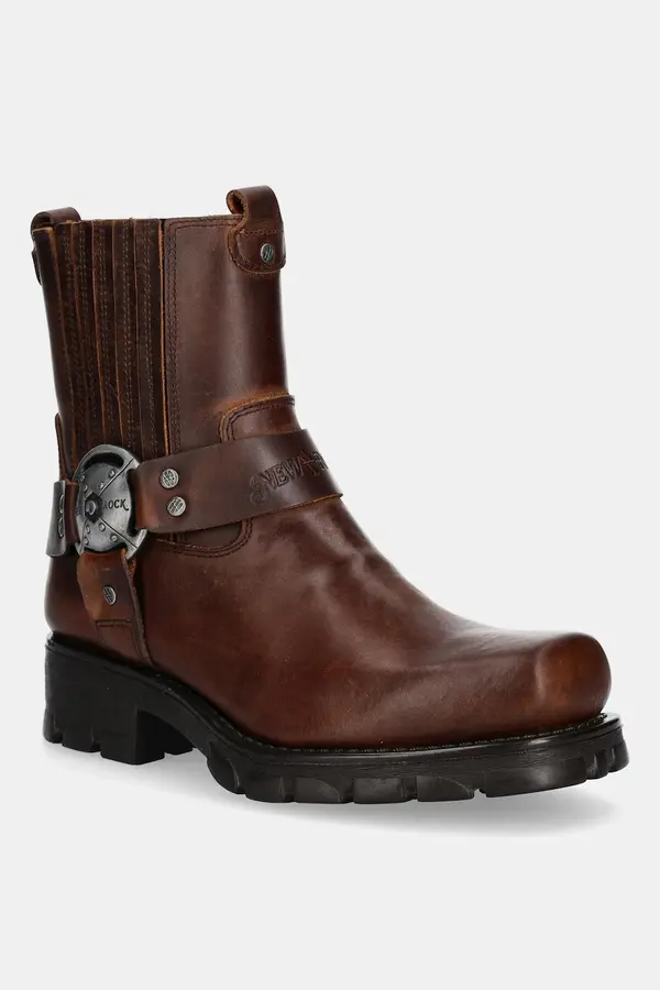 New Rock Usnjeni chelsea New Rock Alaska Cuero, Motorcycle Marron