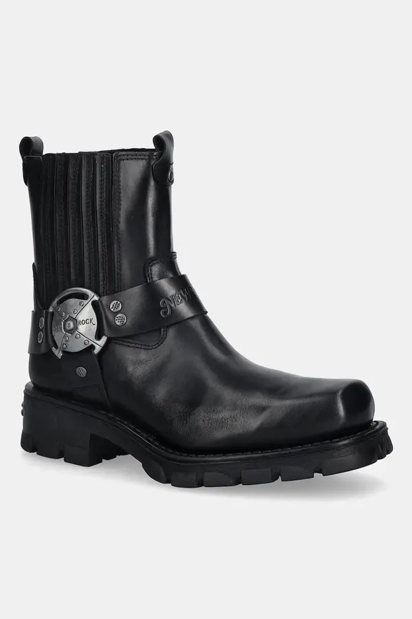 New Rock Usnjeni chelsea New Rock Itali Negro, Motorcycle Negro