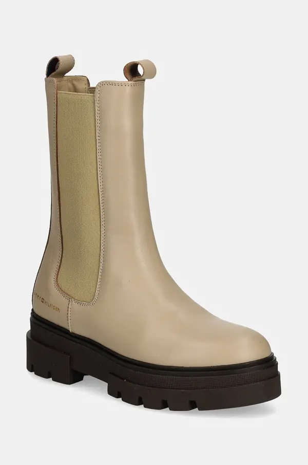 Tommy Hilfiger Usnjeni chelsea Tommy Hilfiger MONOCHROMATIC CHELSEA BOOT