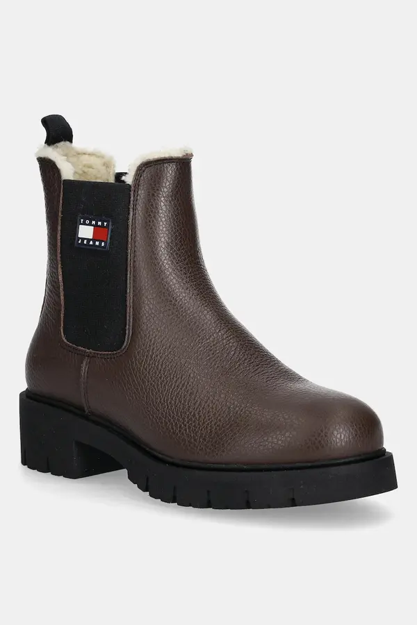 Tommy Jeans Usnjeni chelsea Tommy Jeans TJW CHELSEA BOOT WL