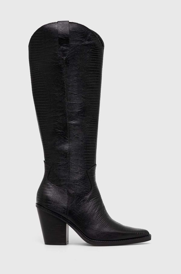 Aldo Usnjeni elegantni škornji Aldo Nevada ženski, črna barva, 13472512.Nevada