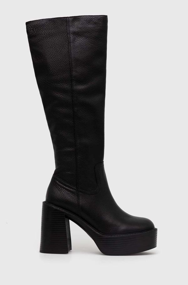 Aldo Usnjeni elegantni škornji Aldo Rykiel ženski, črna barva, 13621050Rykiel
