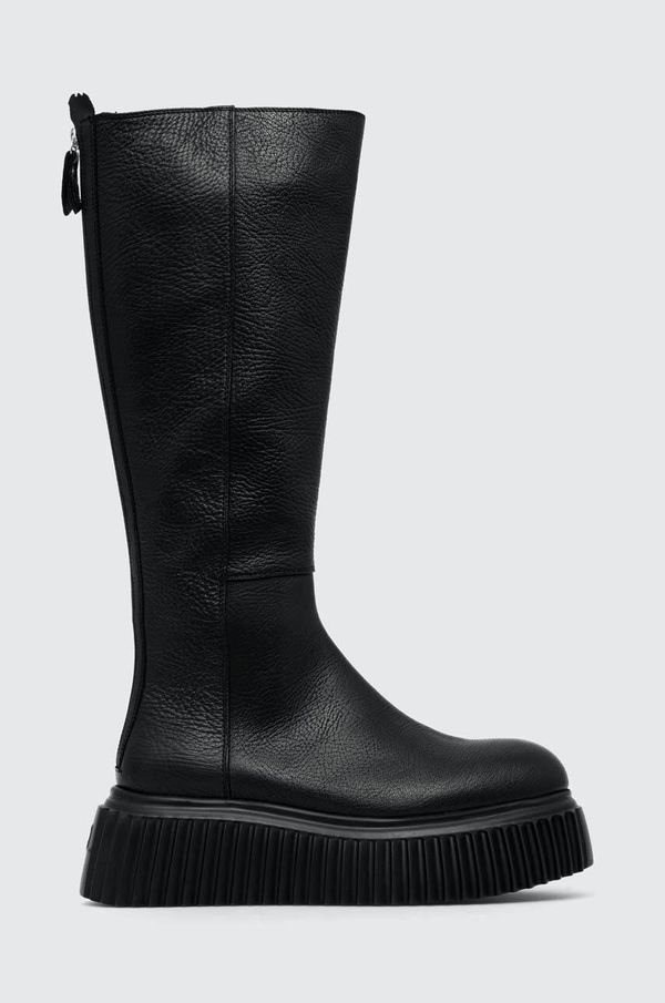 AGL Usnjeni elegantni škornji Merrell MILAGROS BOOT ženski, črna barva, D751560PGKI0121013