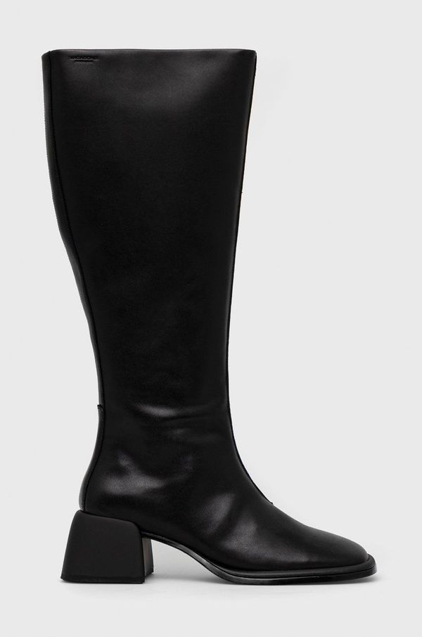 Vagabond Shoemakers Usnjeni elegantni škornji Vagabond Shoemakers Ansie ženski, črna barva