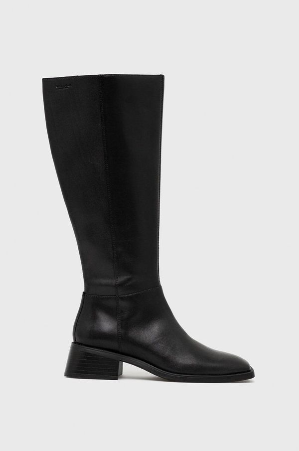 Vagabond Shoemakers Usnjeni elegantni škornji Vagabond Shoemakers Blanca ženski, črna barva