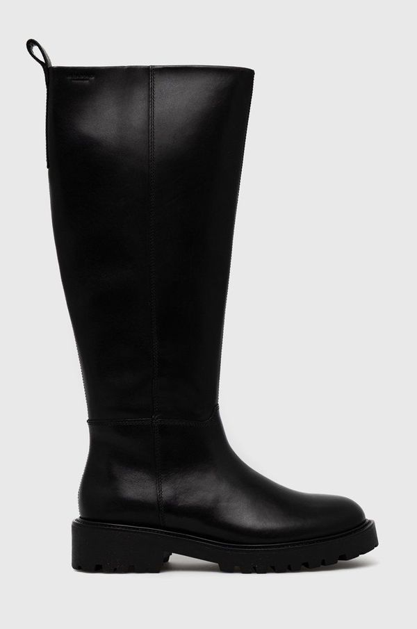 Vagabond Shoemakers Usnjeni elegantni škornji Vagabond Shoemakers Kenova ženski, črna barva