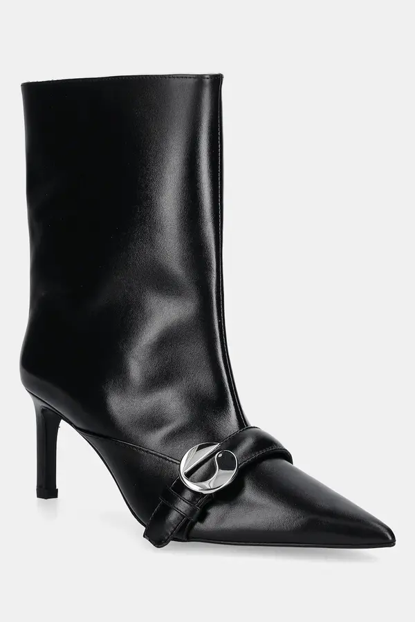 coperni Usnjeni gležnarji Coperni Ankle Heeled Belt Boots