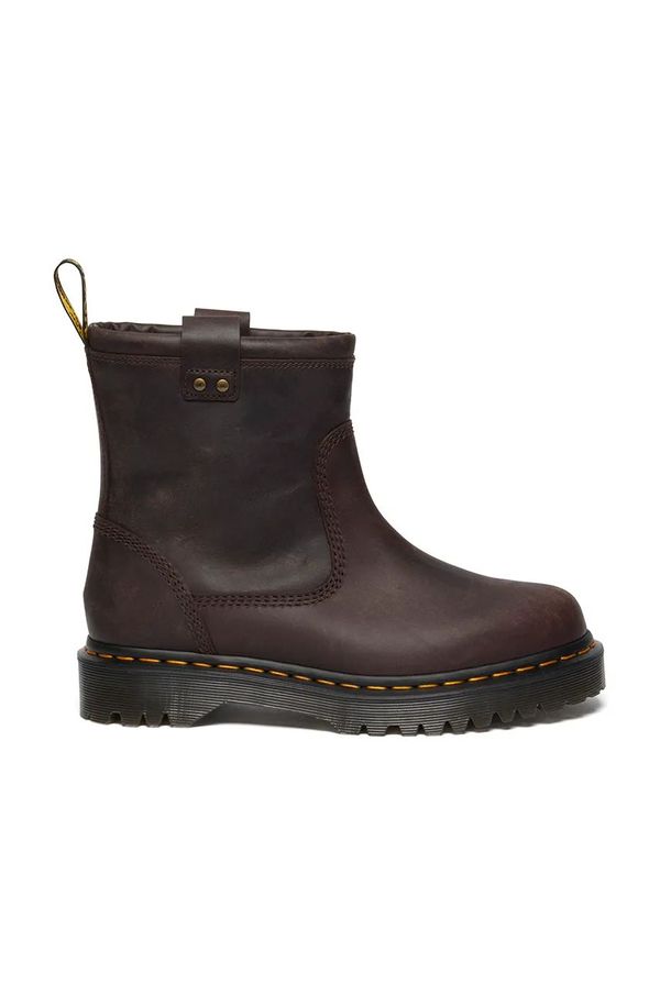 Dr. Martens Usnjeni gležnarji Dr. Martens Anistone Lo ženski, rjava barva, DM31880201