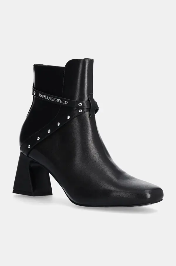 Karl Lagerfeld Usnjeni gležnarji Karl Lagerfeld BEATA