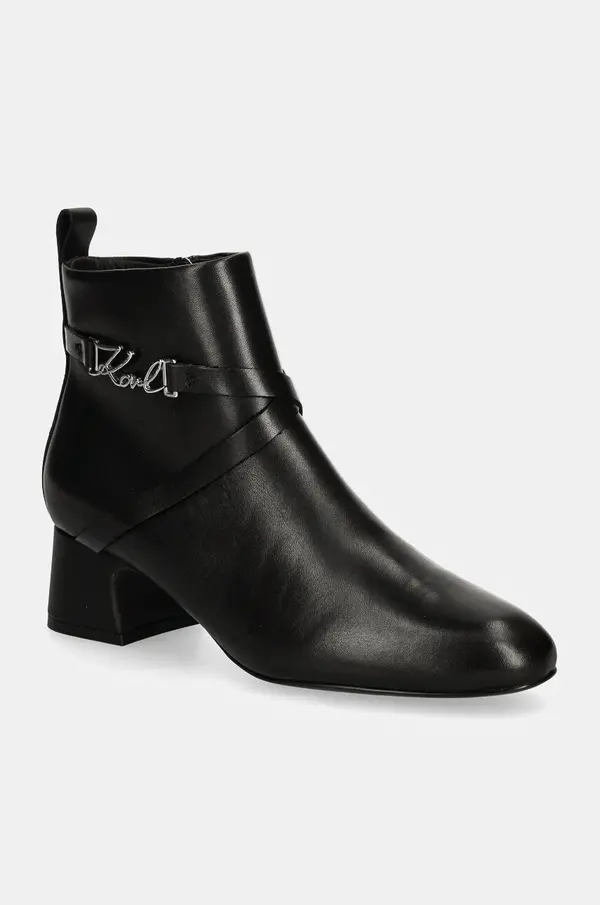 Karl Lagerfeld Usnjeni gležnarji Karl Lagerfeld BONNIE