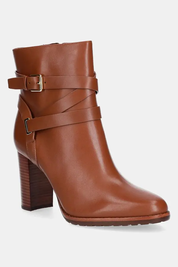 Lauren Ralph Lauren Usnjeni gležnarji Lauren Ralph Lauren Cllns Bt Hl