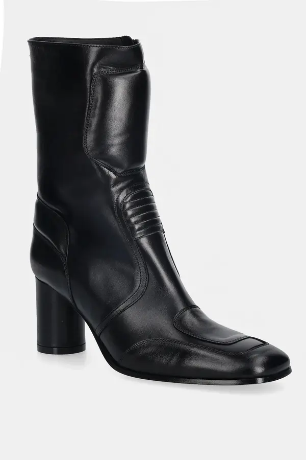 MM6 Maison Margiela Usnjeni gležnarji MM6 Maison Margiela