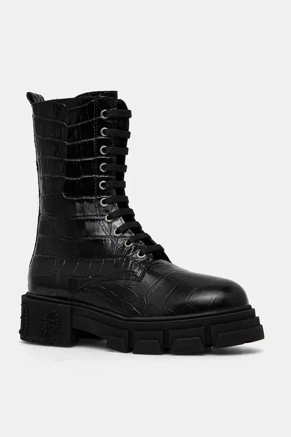 Philipp Plein Usnjeni gležnarji Philipp Plein Croco Gothic