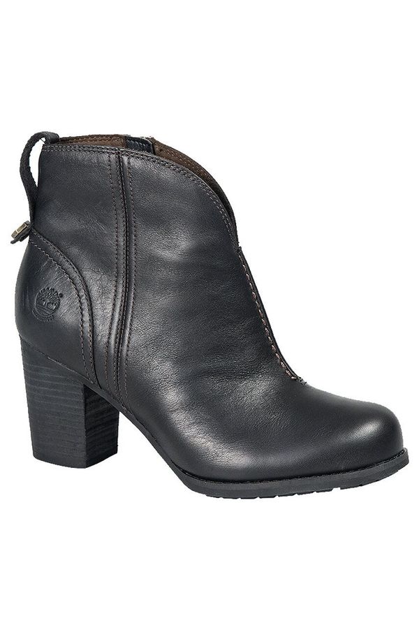 Timberland Usnjeni gležnarji Timberland Rudston FTW ženski, črna barva