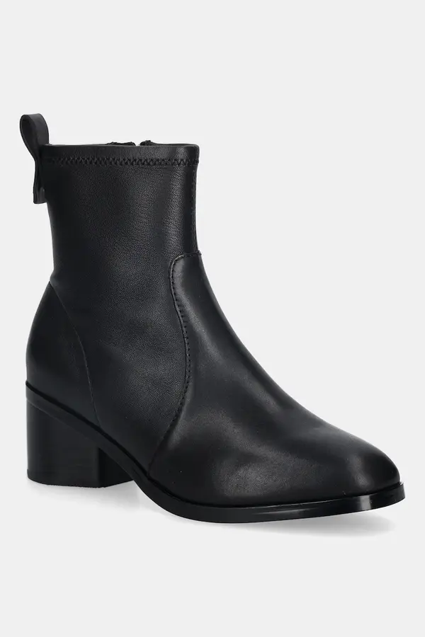 Tommy Hilfiger Usnjeni gležnarji Tommy Hilfiger TH STRETCH LEATHER BOOTIE