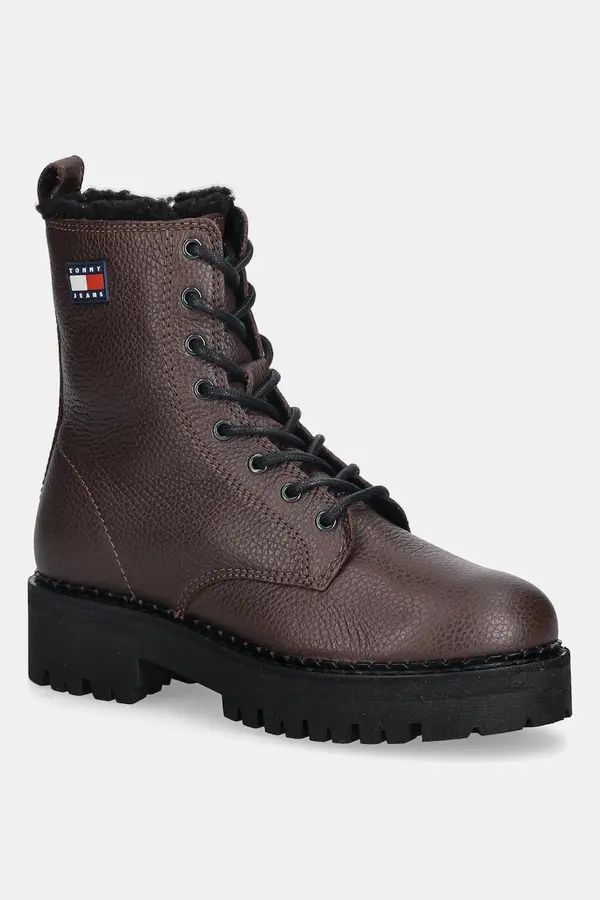 Tommy Jeans Usnjeni gležnarji Tommy Jeans TJW URBAN LACEUP BOOT WL