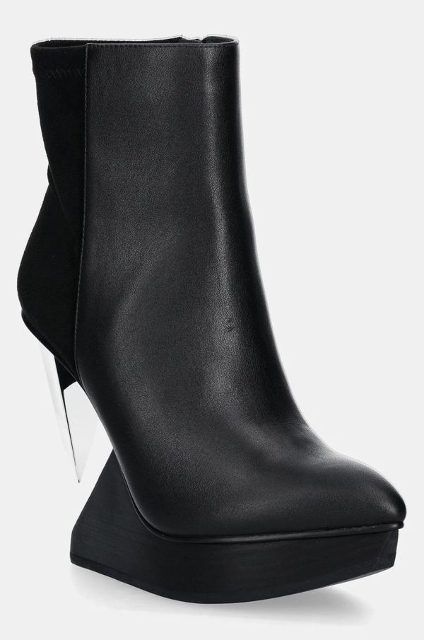 United Nude Usnjeni gležnarji United Nude Edge Bootie ženski, črna barva, 1085622916