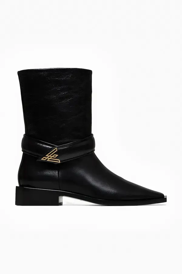 Vanda Novak Usnjeni gležnarji Vanda Novak ZOEY DEEP BLACK