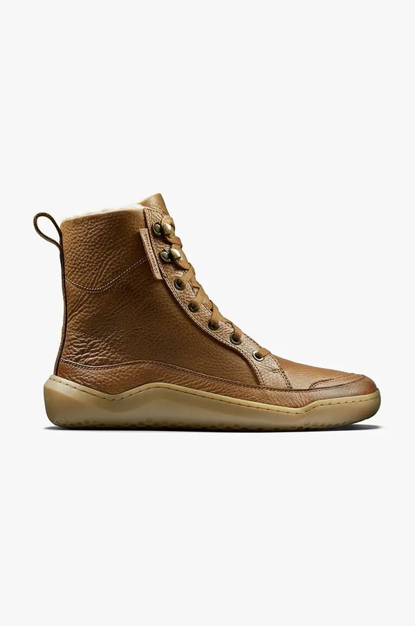 Vivobarefoot Usnjeni gležnarji Vivobarefoot GOBI BOOT WARMLINED ženski, rjava barva, 209439