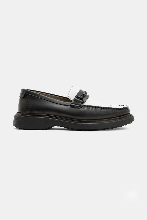 AllSaints Usnjeni mokasini AllSaints Gibbs Chain Loafer