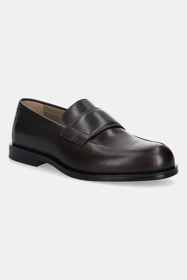 Calvin Klein Usnjeni mokasini Calvin Klein ESS RUBBER BAND LOAFER LTH