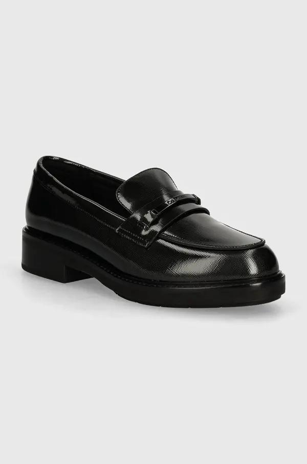 Calvin Klein Usnjeni mokasini Calvin Klein LOAFER W/M BAR SAFF LTH