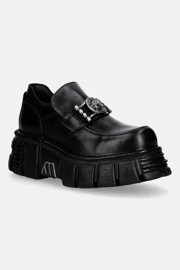 New Rock Usnjeni mokasini New Rock CRUST NEGRO, TOWER NEGRO LATERAL