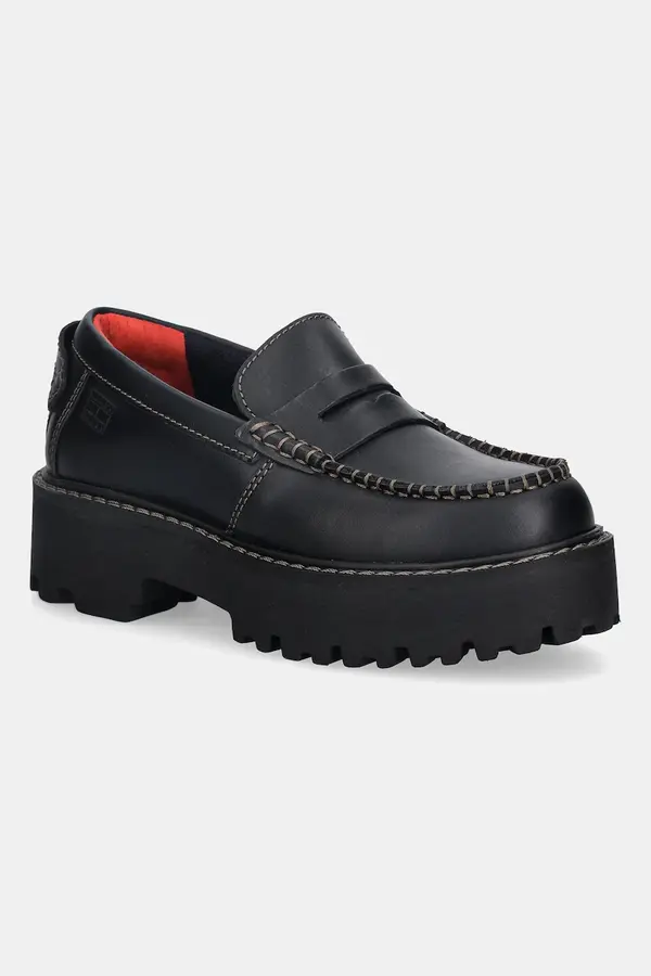 Tommy Jeans Usnjeni mokasini Tommy Hilfiger ARCHIVE 01 LOAFER LEATHER
