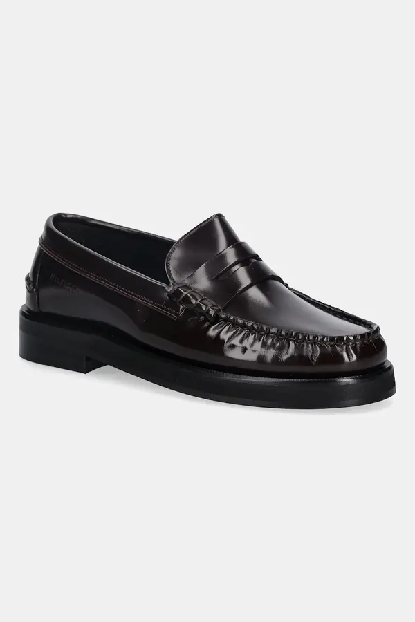 Tommy Hilfiger Usnjeni mokasini Tommy Hilfiger CLASSIC HIGH HILFIGER ABRA LOAF