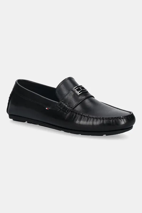 Tommy Hilfiger Usnjeni mokasini Tommy Hilfiger HARDWARE DRIVER SHOE
